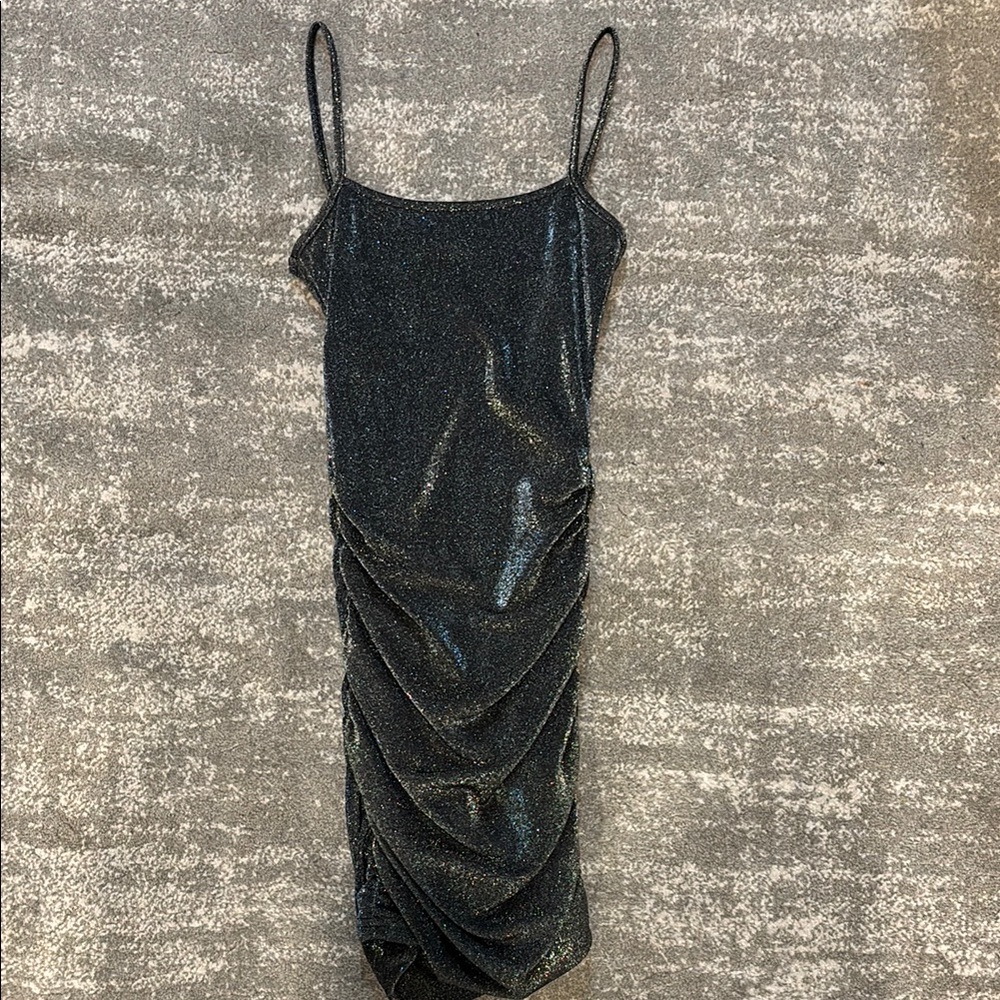 Katie J Metallic Mini Dress, Worn Once! Amazing condition.
